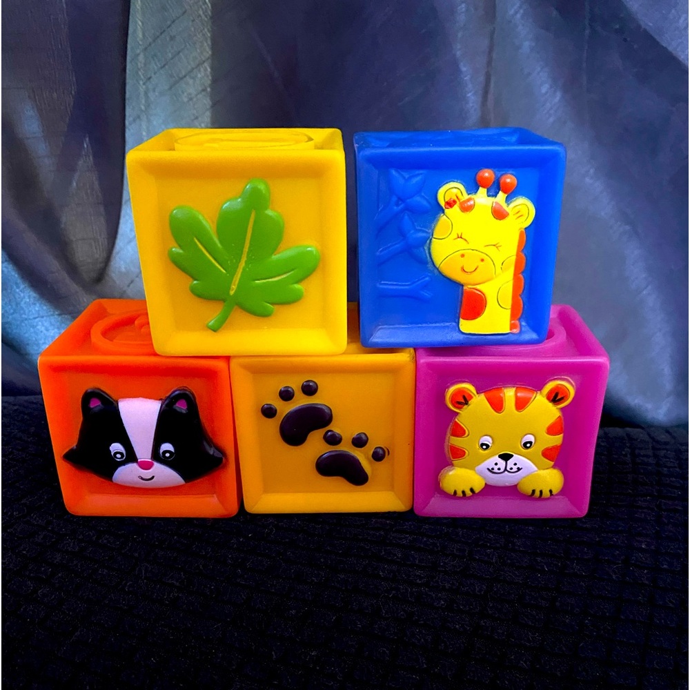 Squeak n stack blocks – soft blocks - 5ct